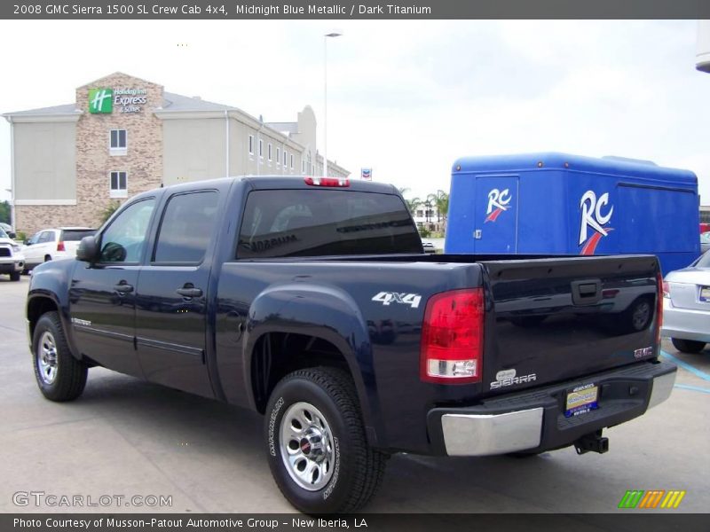 Midnight Blue Metallic / Dark Titanium 2008 GMC Sierra 1500 SL Crew Cab 4x4