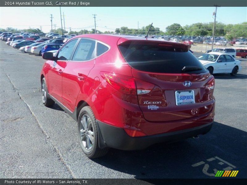 Garnet Red / Beige 2014 Hyundai Tucson GLS