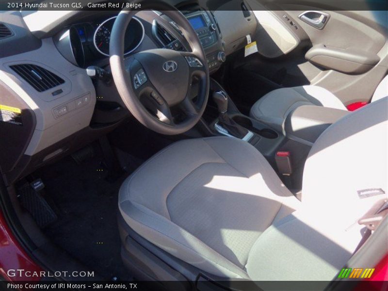 Garnet Red / Beige 2014 Hyundai Tucson GLS