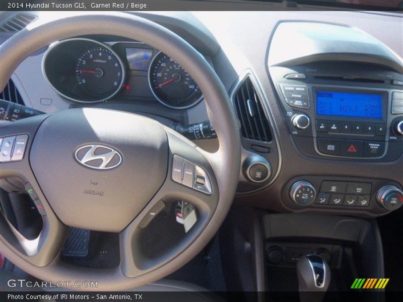 Garnet Red / Beige 2014 Hyundai Tucson GLS