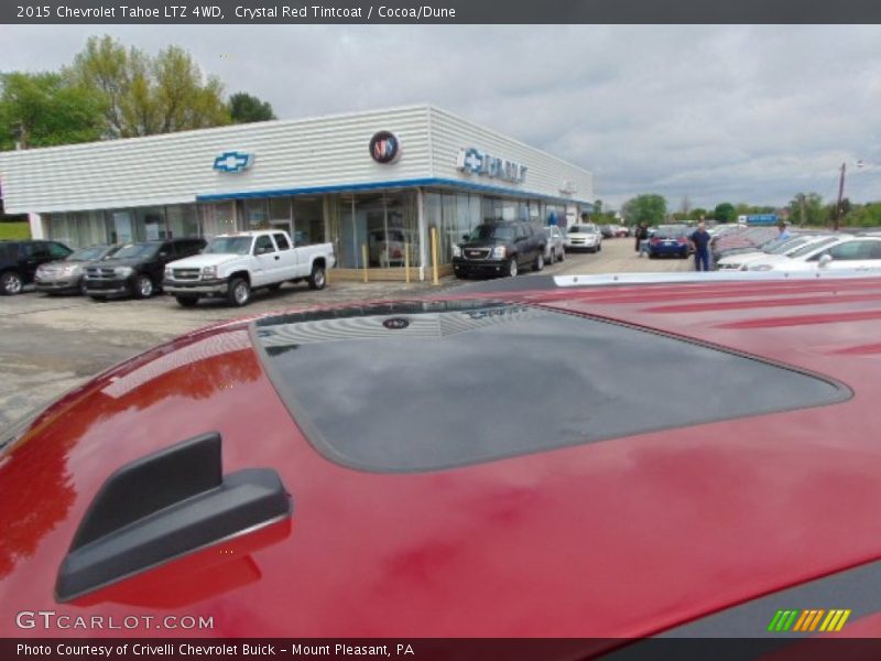 Crystal Red Tintcoat / Cocoa/Dune 2015 Chevrolet Tahoe LTZ 4WD