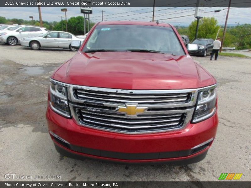 Crystal Red Tintcoat / Cocoa/Dune 2015 Chevrolet Tahoe LTZ 4WD