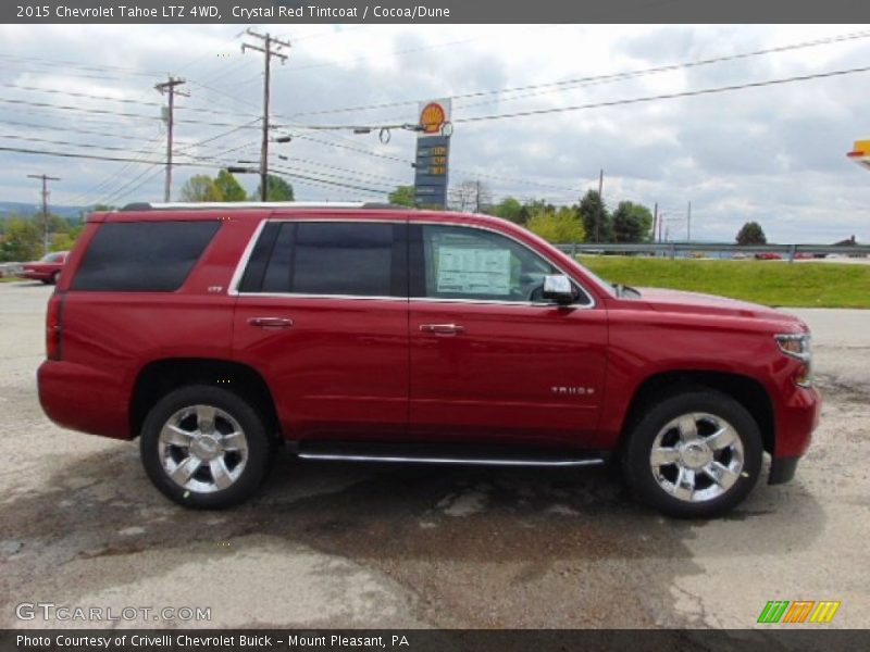 Crystal Red Tintcoat / Cocoa/Dune 2015 Chevrolet Tahoe LTZ 4WD