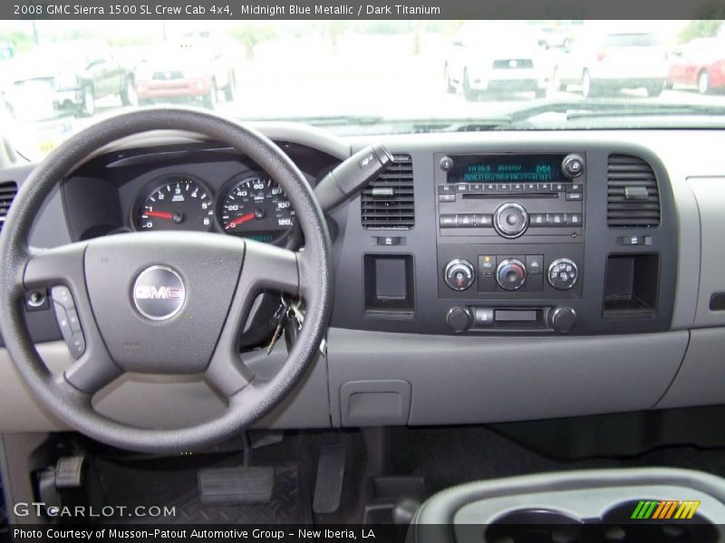 Midnight Blue Metallic / Dark Titanium 2008 GMC Sierra 1500 SL Crew Cab 4x4
