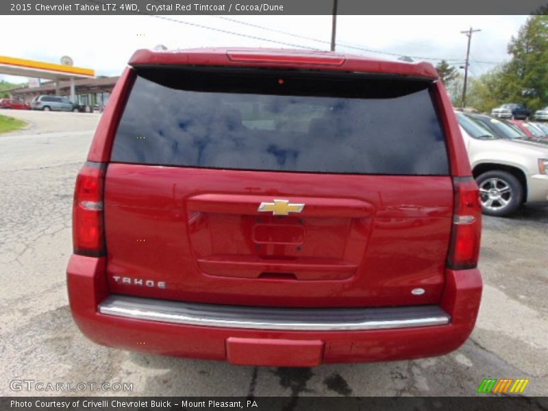 Crystal Red Tintcoat / Cocoa/Dune 2015 Chevrolet Tahoe LTZ 4WD