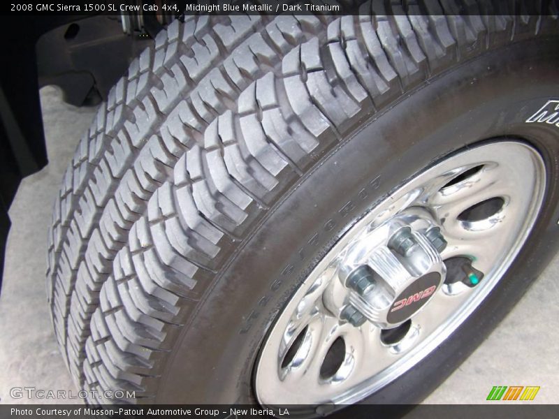 Midnight Blue Metallic / Dark Titanium 2008 GMC Sierra 1500 SL Crew Cab 4x4