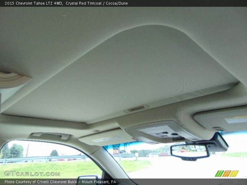 Crystal Red Tintcoat / Cocoa/Dune 2015 Chevrolet Tahoe LTZ 4WD
