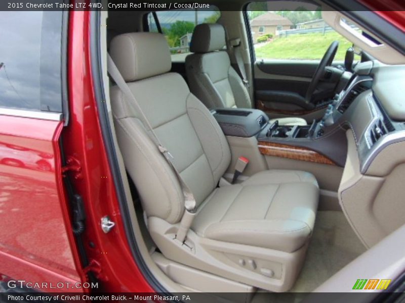 Crystal Red Tintcoat / Cocoa/Dune 2015 Chevrolet Tahoe LTZ 4WD