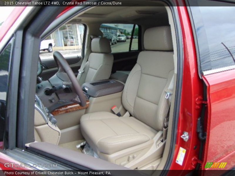 Crystal Red Tintcoat / Cocoa/Dune 2015 Chevrolet Tahoe LTZ 4WD
