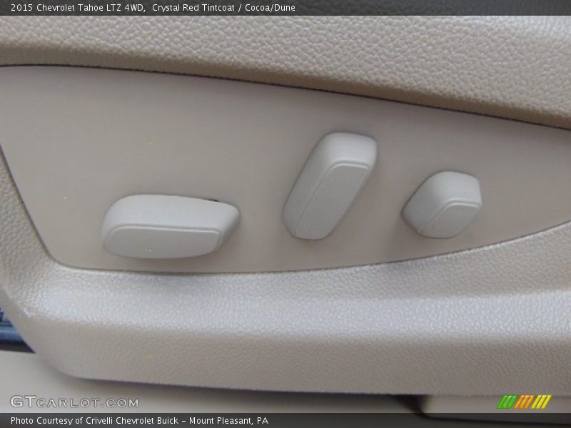 Crystal Red Tintcoat / Cocoa/Dune 2015 Chevrolet Tahoe LTZ 4WD