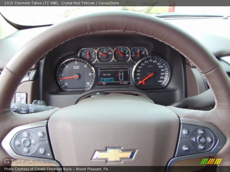 Crystal Red Tintcoat / Cocoa/Dune 2015 Chevrolet Tahoe LTZ 4WD