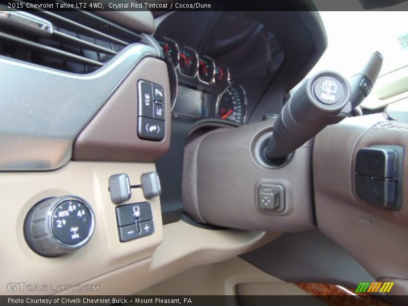 Crystal Red Tintcoat / Cocoa/Dune 2015 Chevrolet Tahoe LTZ 4WD