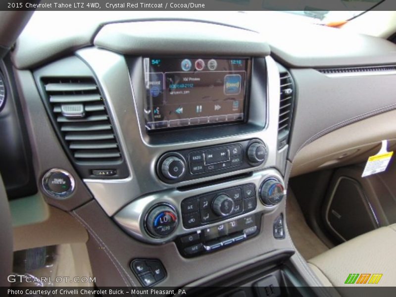 Crystal Red Tintcoat / Cocoa/Dune 2015 Chevrolet Tahoe LTZ 4WD