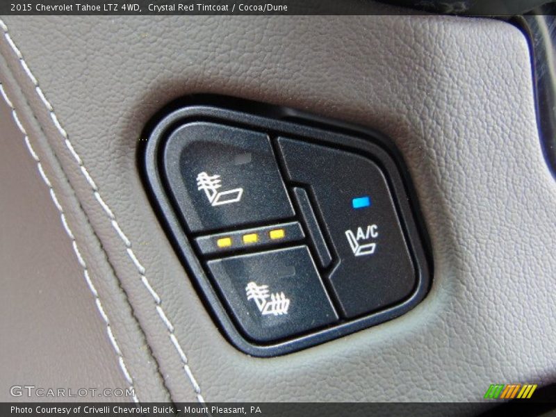 Crystal Red Tintcoat / Cocoa/Dune 2015 Chevrolet Tahoe LTZ 4WD