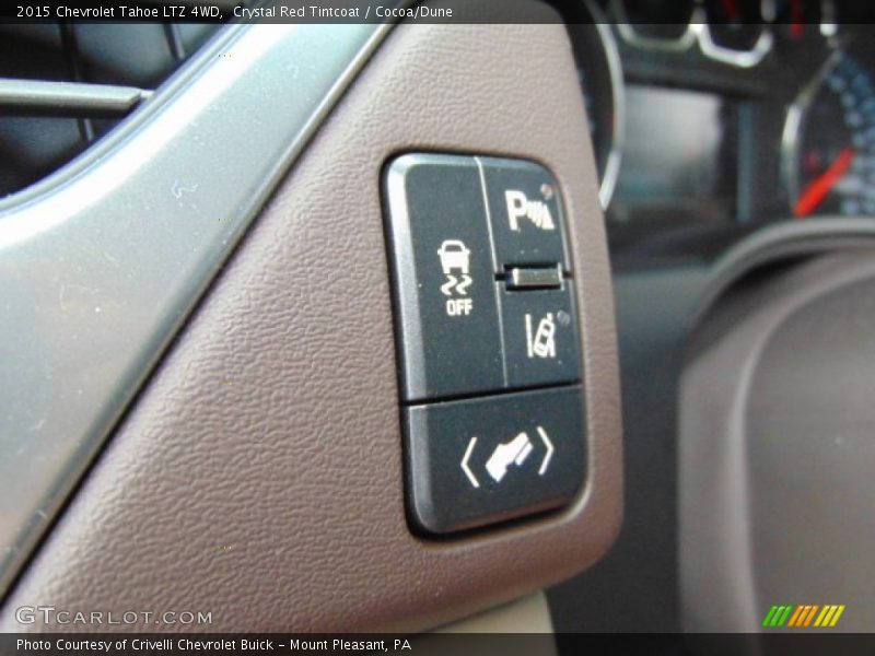 Crystal Red Tintcoat / Cocoa/Dune 2015 Chevrolet Tahoe LTZ 4WD