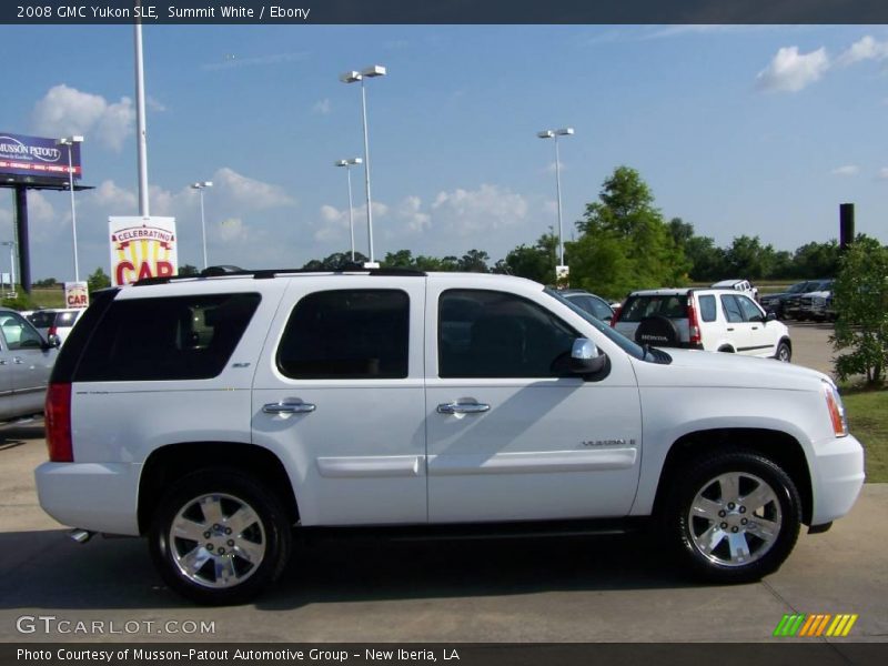 Summit White / Ebony 2008 GMC Yukon SLE