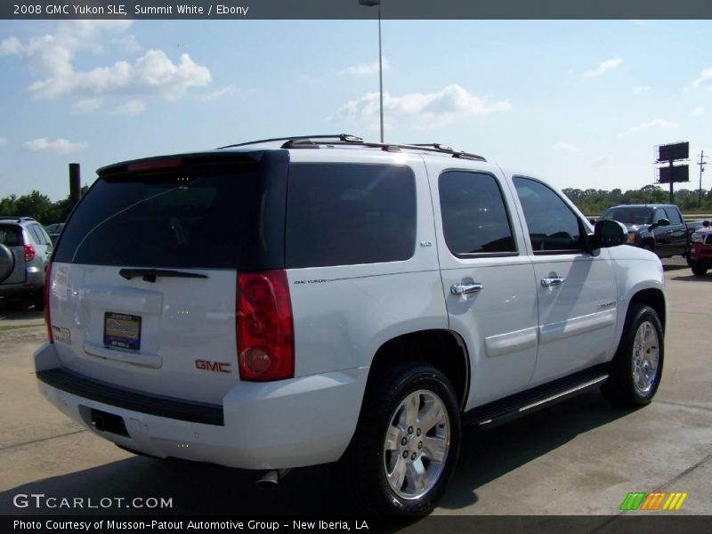 Summit White / Ebony 2008 GMC Yukon SLE