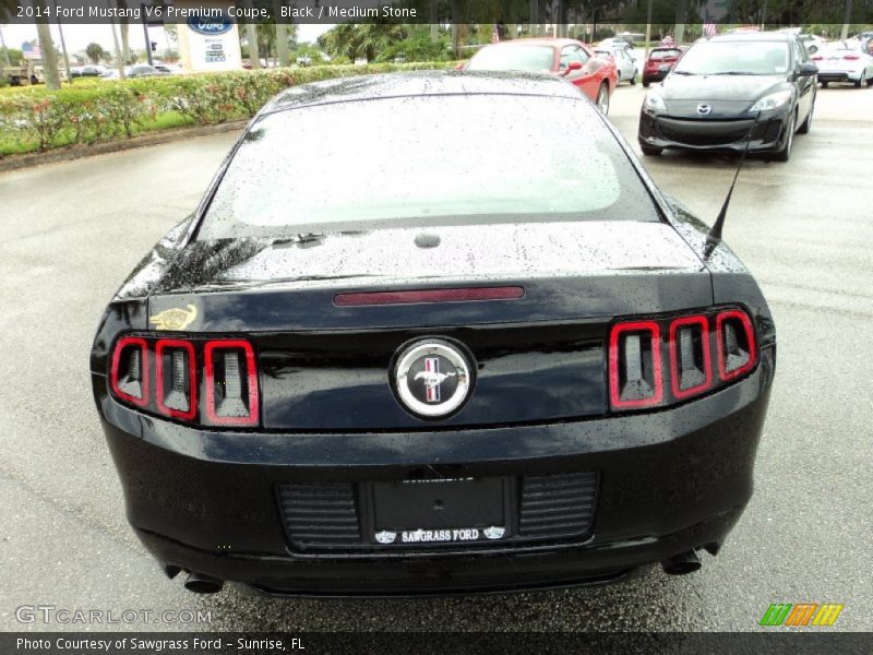 Black / Medium Stone 2014 Ford Mustang V6 Premium Coupe