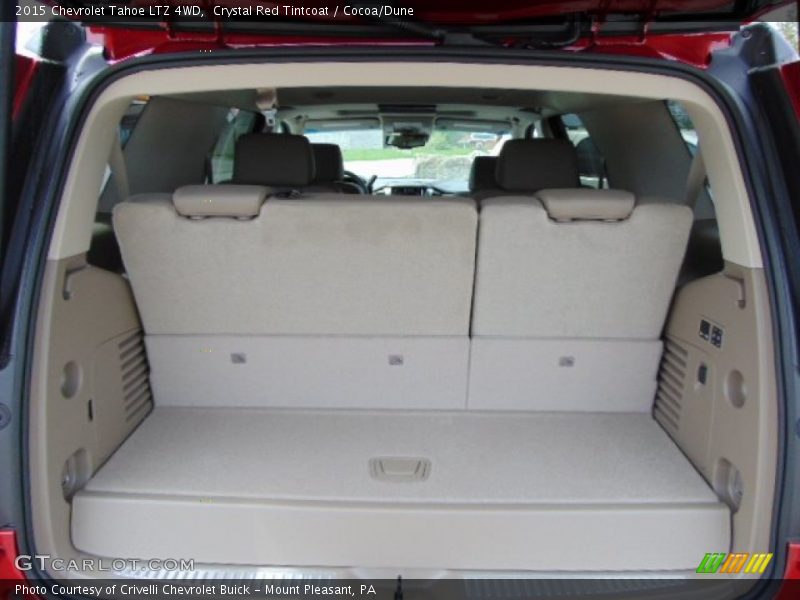 Crystal Red Tintcoat / Cocoa/Dune 2015 Chevrolet Tahoe LTZ 4WD