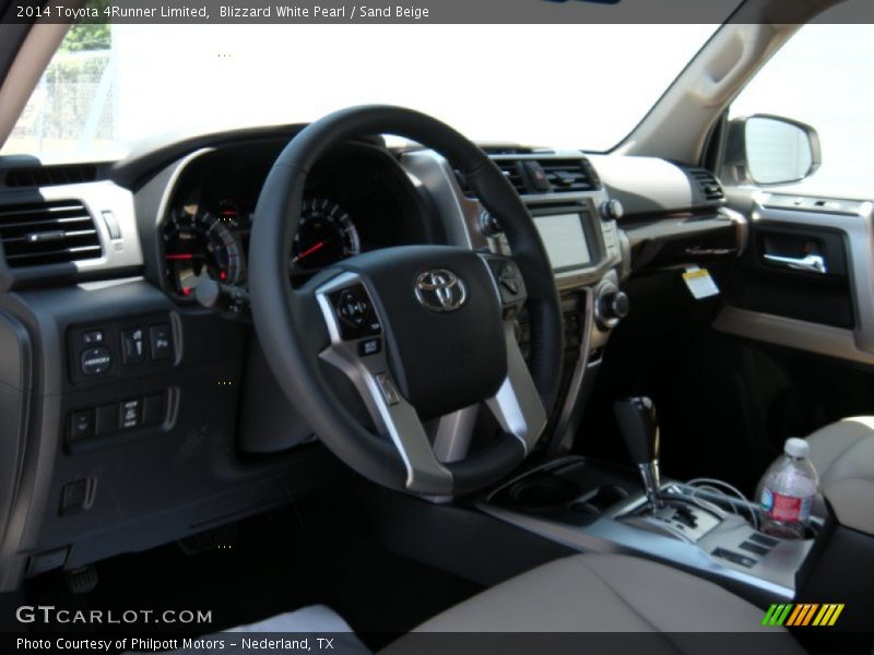 Blizzard White Pearl / Sand Beige 2014 Toyota 4Runner Limited