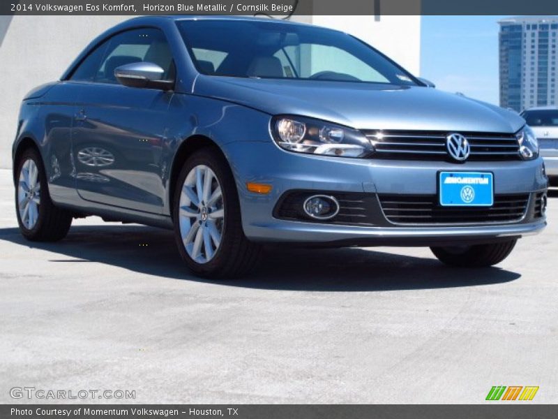 Horizon Blue Metallic / Cornsilk Beige 2014 Volkswagen Eos Komfort