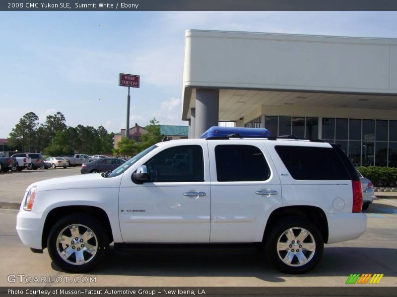 Summit White / Ebony 2008 GMC Yukon SLE