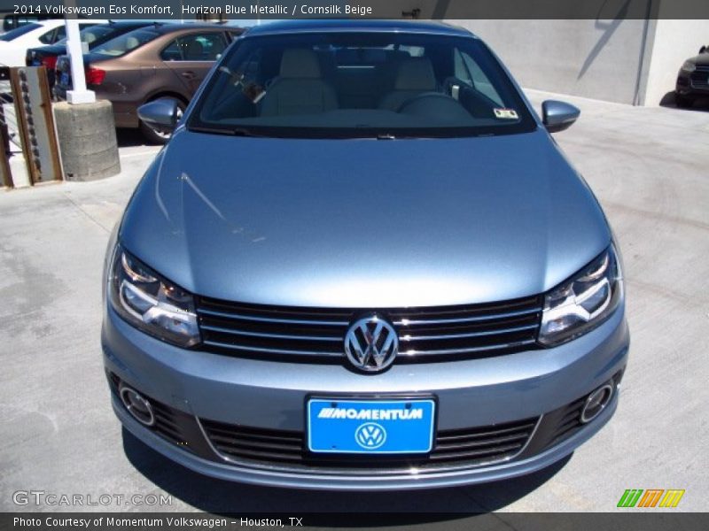 Horizon Blue Metallic / Cornsilk Beige 2014 Volkswagen Eos Komfort