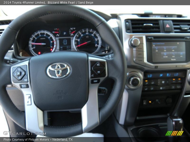 Blizzard White Pearl / Sand Beige 2014 Toyota 4Runner Limited