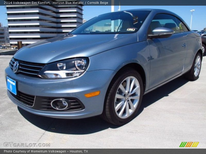 Horizon Blue Metallic / Cornsilk Beige 2014 Volkswagen Eos Komfort
