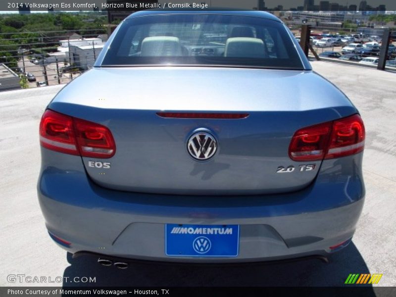 Horizon Blue Metallic / Cornsilk Beige 2014 Volkswagen Eos Komfort
