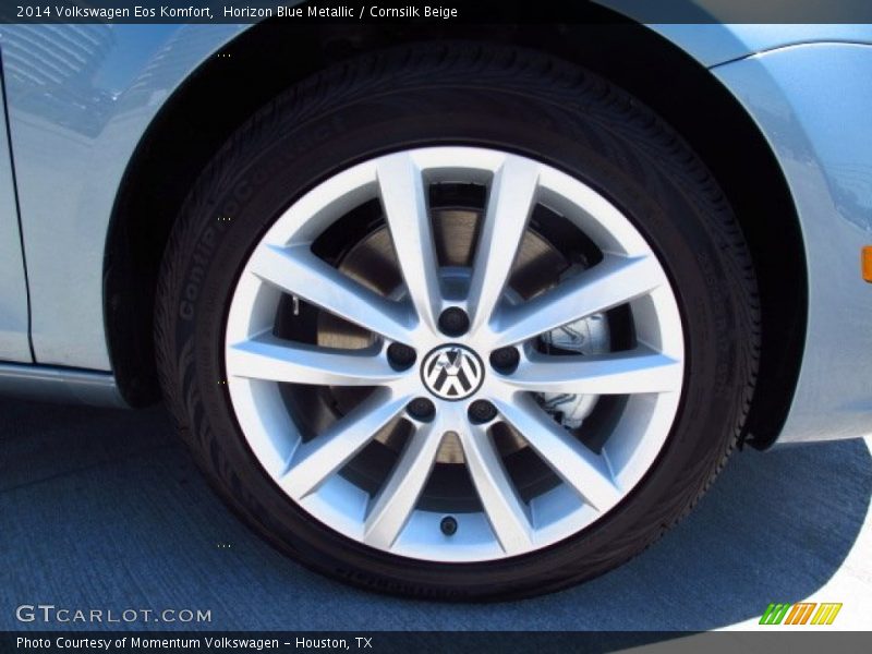 Horizon Blue Metallic / Cornsilk Beige 2014 Volkswagen Eos Komfort