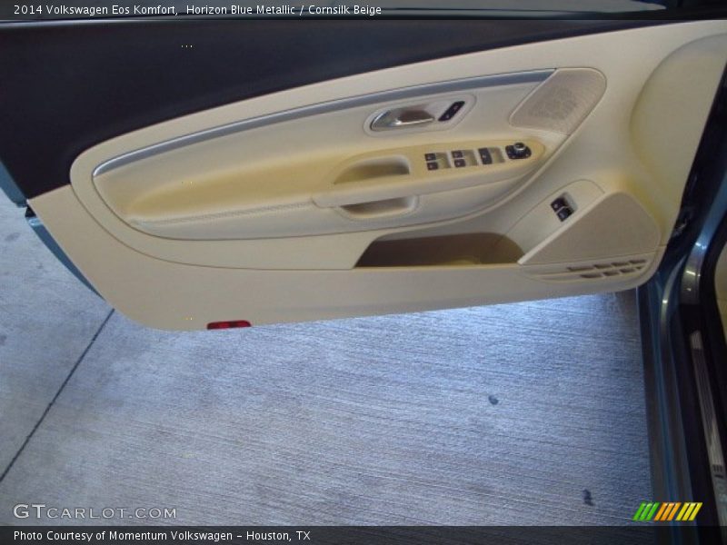 Horizon Blue Metallic / Cornsilk Beige 2014 Volkswagen Eos Komfort