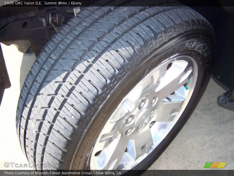Summit White / Ebony 2008 GMC Yukon SLE