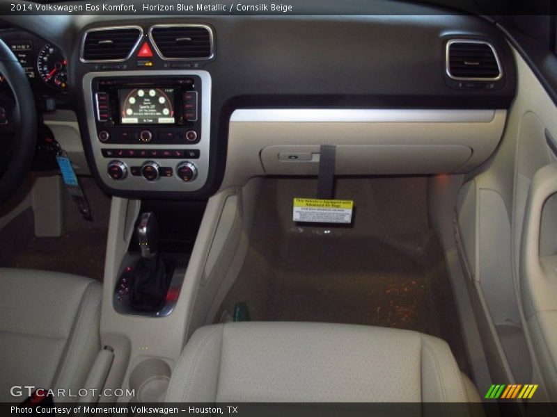 Horizon Blue Metallic / Cornsilk Beige 2014 Volkswagen Eos Komfort