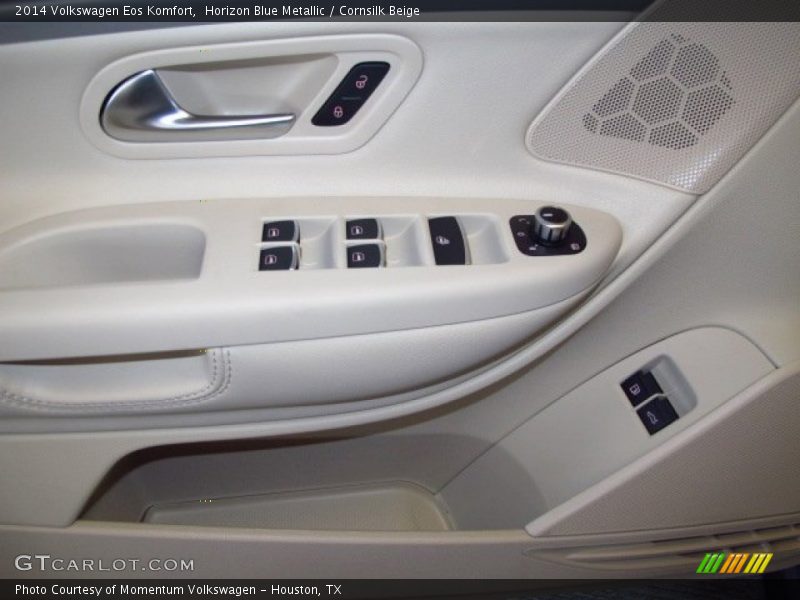 Horizon Blue Metallic / Cornsilk Beige 2014 Volkswagen Eos Komfort