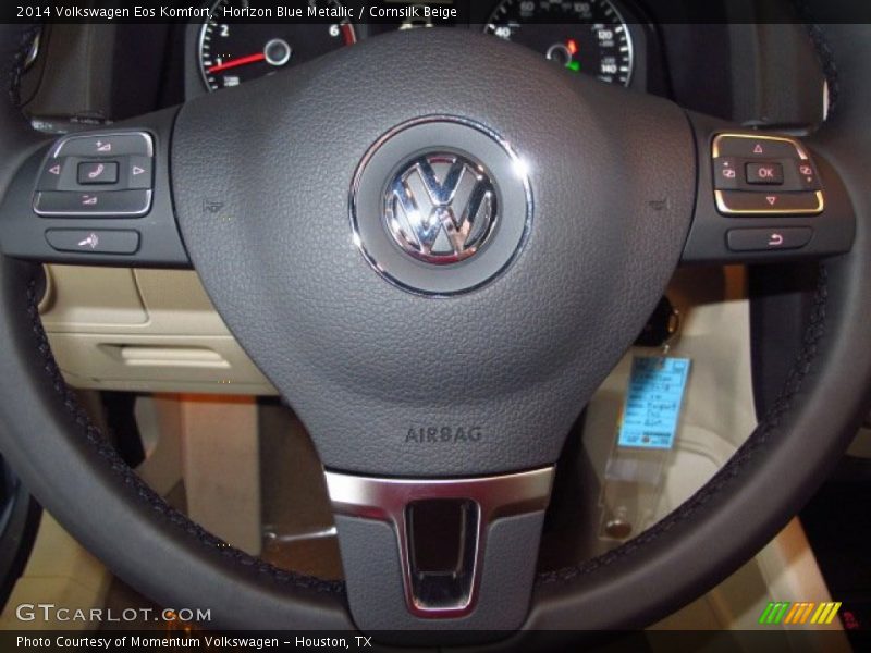 Horizon Blue Metallic / Cornsilk Beige 2014 Volkswagen Eos Komfort