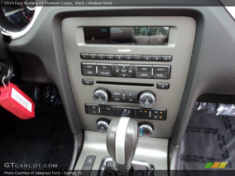 Black / Medium Stone 2014 Ford Mustang V6 Premium Coupe