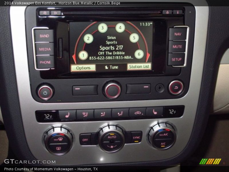 Horizon Blue Metallic / Cornsilk Beige 2014 Volkswagen Eos Komfort