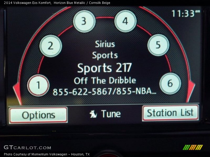 Horizon Blue Metallic / Cornsilk Beige 2014 Volkswagen Eos Komfort