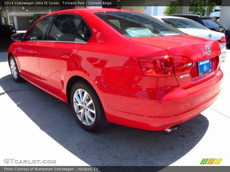 Tornado Red / Cornsilk Beige 2014 Volkswagen Jetta SE Sedan