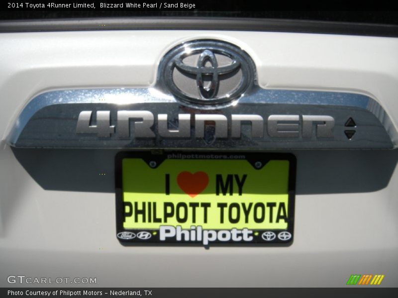 Blizzard White Pearl / Sand Beige 2014 Toyota 4Runner Limited