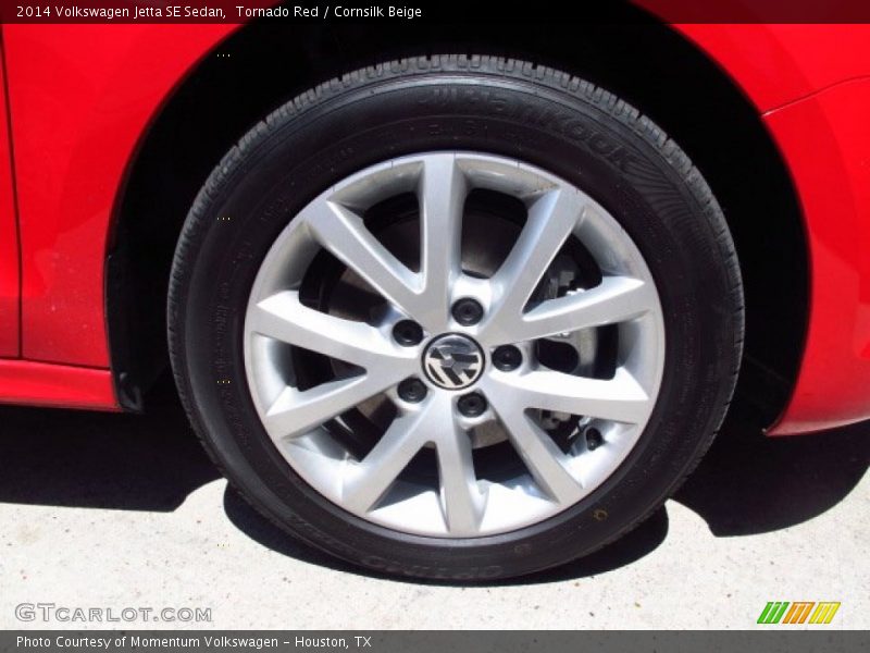 Tornado Red / Cornsilk Beige 2014 Volkswagen Jetta SE Sedan