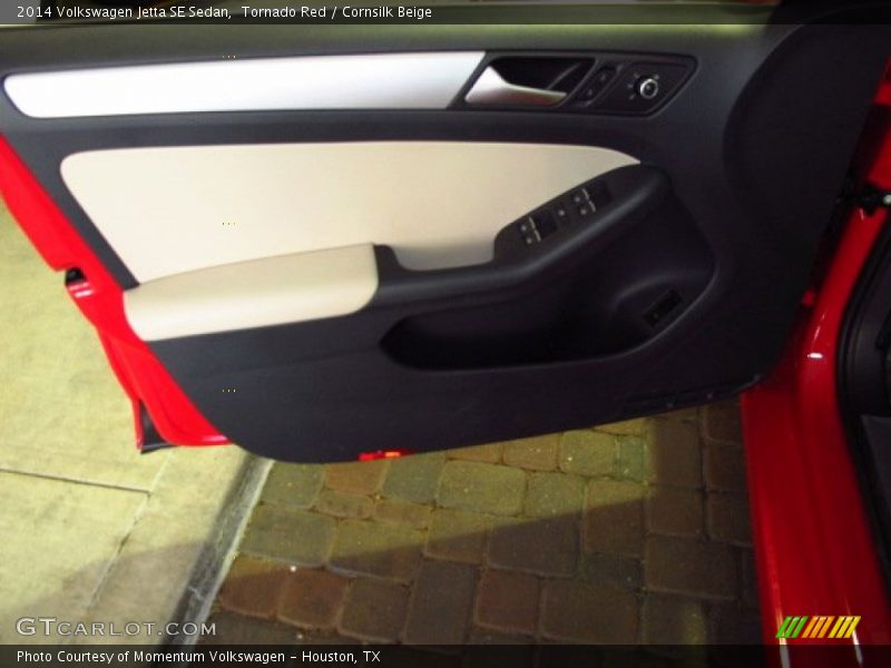 Tornado Red / Cornsilk Beige 2014 Volkswagen Jetta SE Sedan