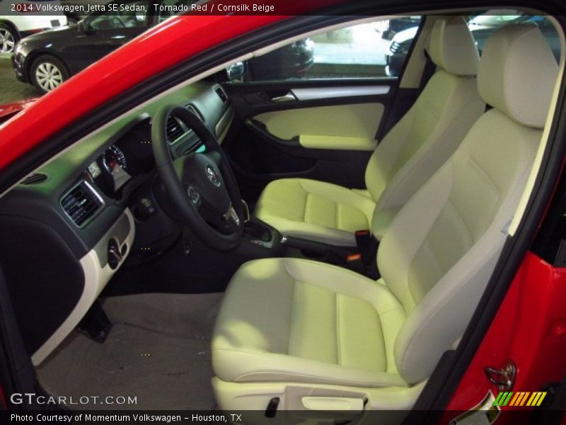 Tornado Red / Cornsilk Beige 2014 Volkswagen Jetta SE Sedan