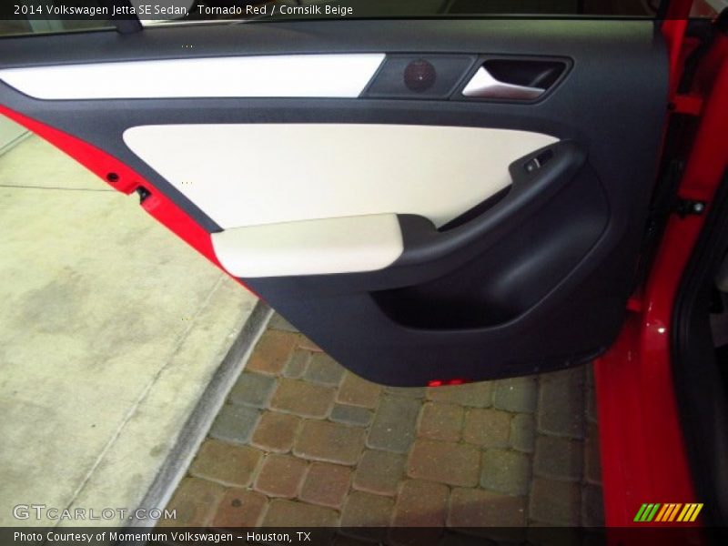 Tornado Red / Cornsilk Beige 2014 Volkswagen Jetta SE Sedan