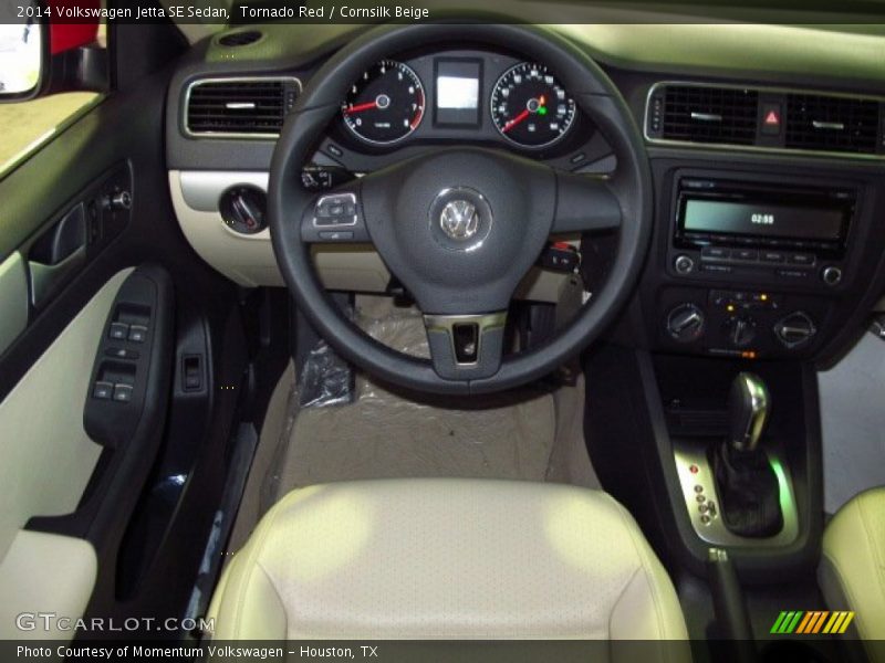 Tornado Red / Cornsilk Beige 2014 Volkswagen Jetta SE Sedan