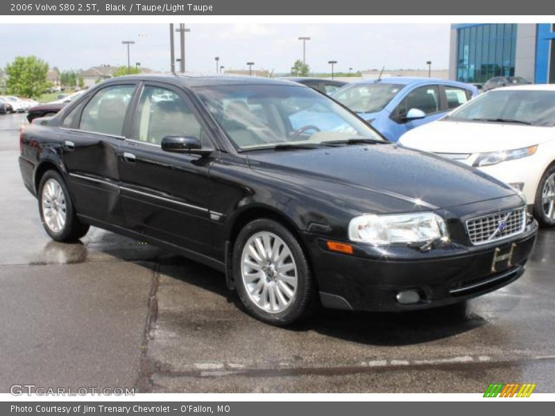 Black / Taupe/Light Taupe 2006 Volvo S80 2.5T