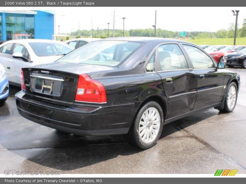 Black / Taupe/Light Taupe 2006 Volvo S80 2.5T