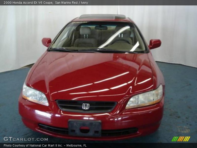San Marino Red / Ivory 2000 Honda Accord EX V6 Coupe