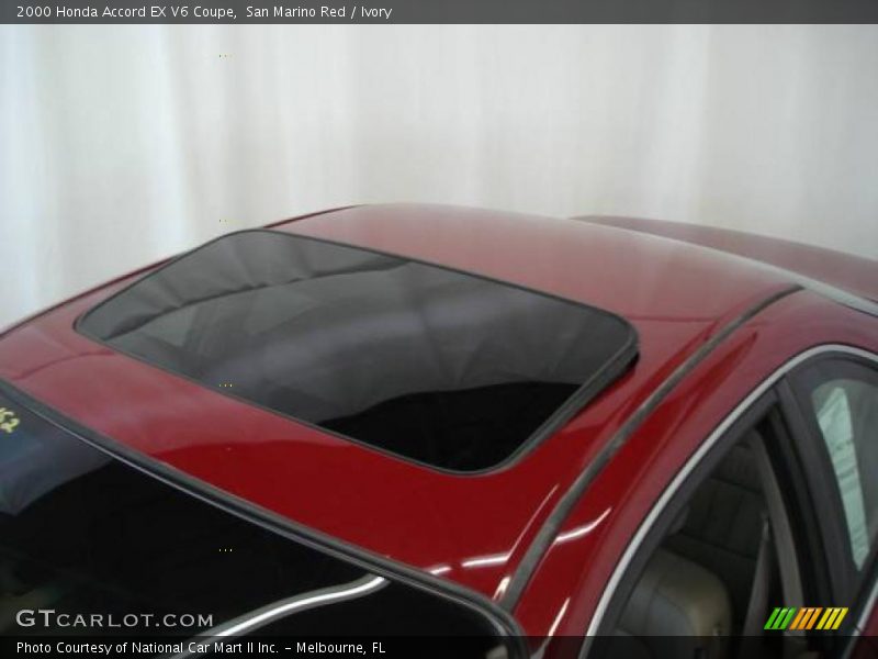 San Marino Red / Ivory 2000 Honda Accord EX V6 Coupe